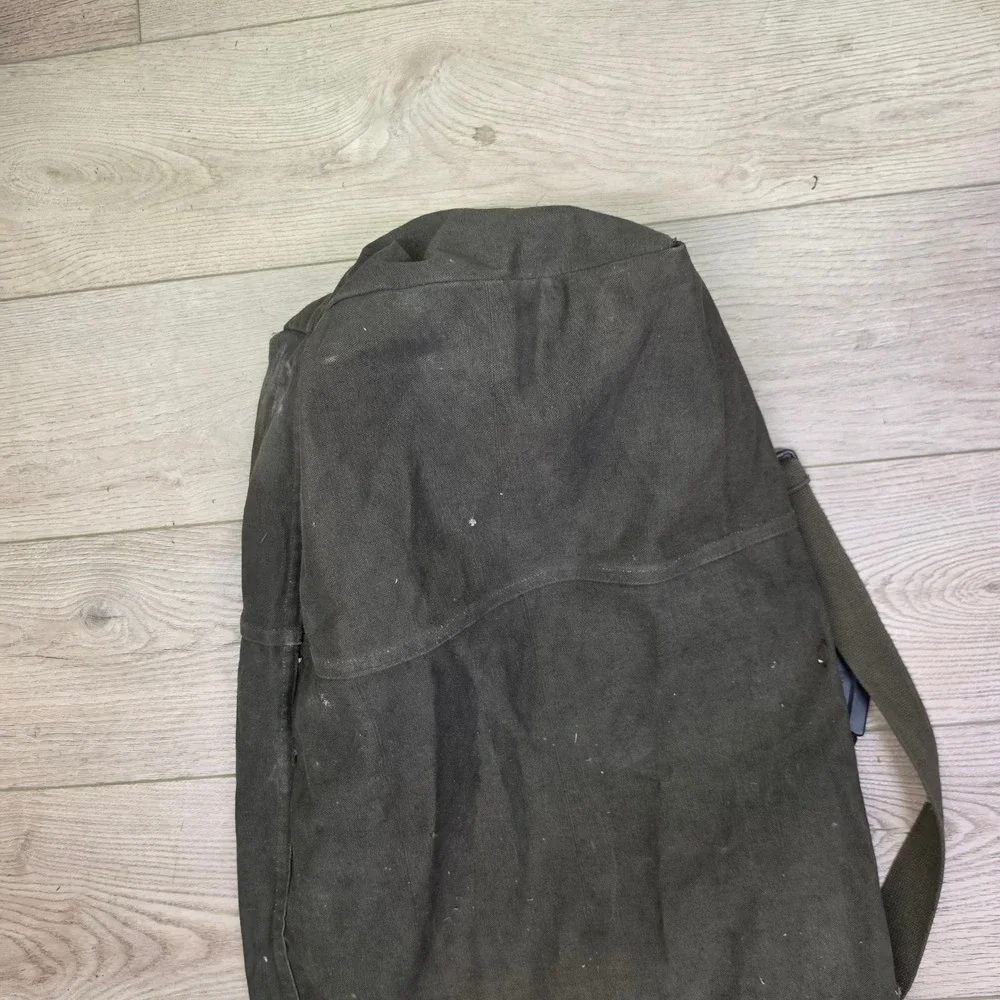 Military Duffel Bag Mens OS Olive Green Good Canvas Sea Bag Hook Top